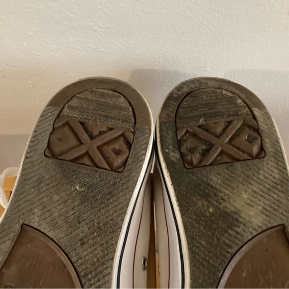 Converse White Canvas High-Tops - Picture 5 of 7